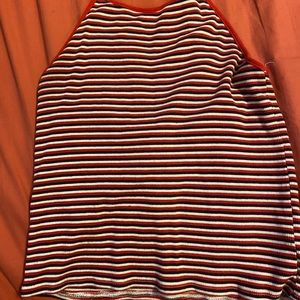 Red white and blue halter top